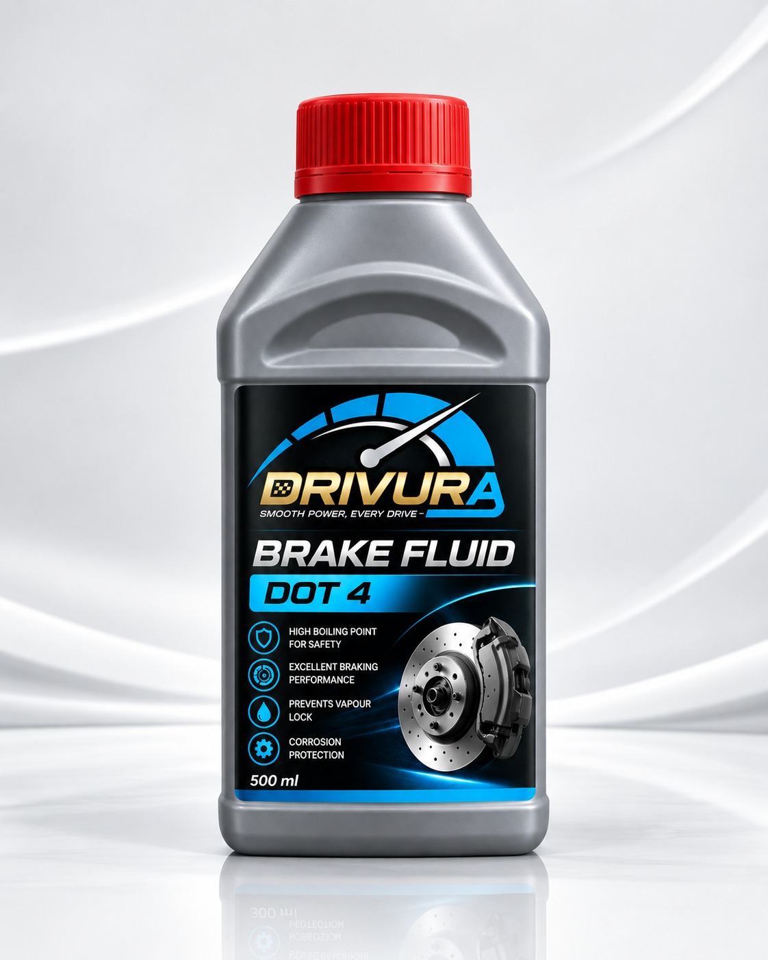 DRIVURA Brake Fluid DOT 4 - 500ml Bottle