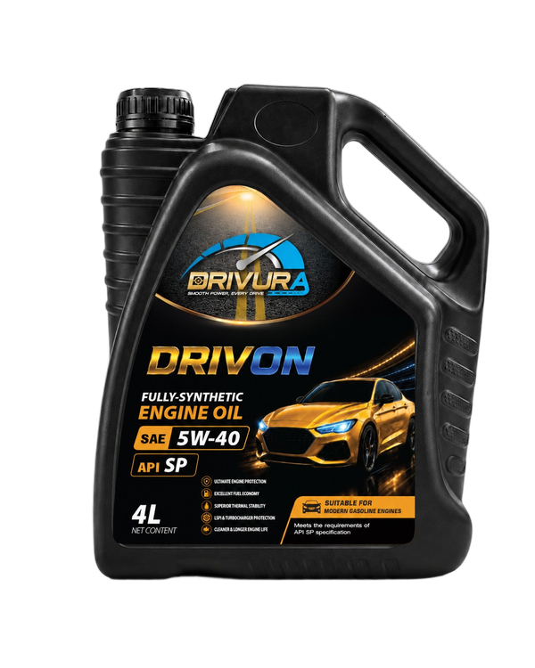 DRIVURA DRIVON SAE 5W-40 Front Golden Can